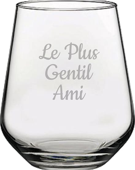 Drinkglas gegraveerd - 42,5cl - Le Plus Gentil Ami
