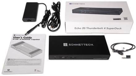 Sonnet Echo 20 Thunderbolt 4 SuperDock Bedraad Zwart