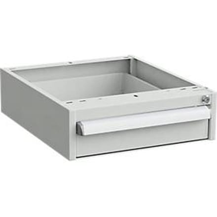 Onderstelcontainer voor werktafels, centrale vergrendeling, met ESD-bescherming, B 450 x D 520 mm, 1 lade