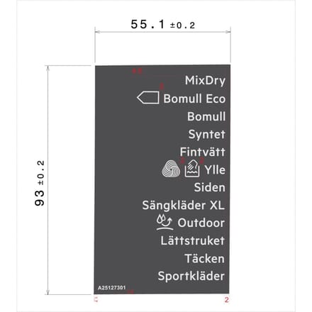 AEG programmaplaat, knop, zelfklevend 140251273011