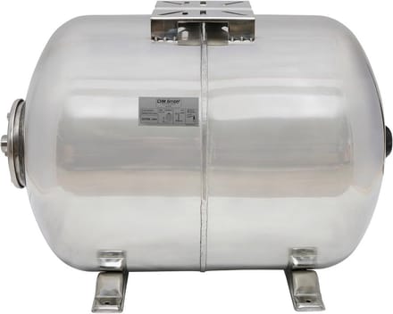 Drukvaat 100 Liter RVS voor Hydrofoorpomp - Max. 10 Bar - Inclusief Membraan