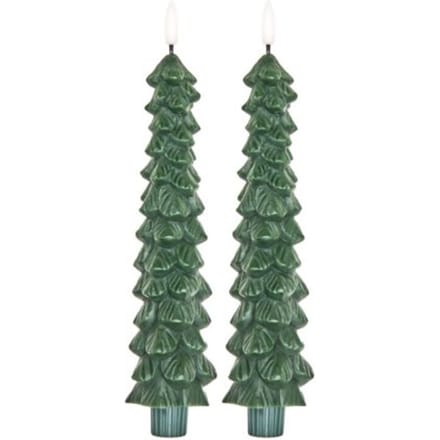 Rice kerst led kaarsen kerstboom, set van 2