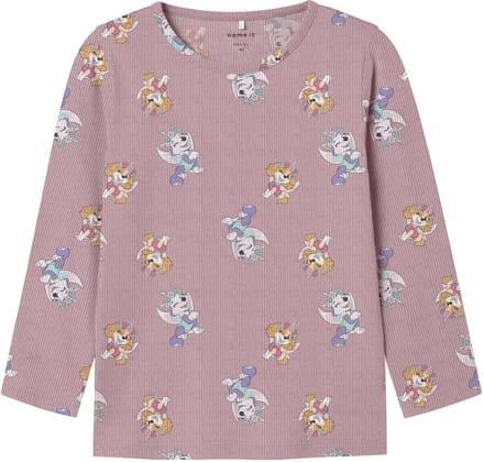 NAME IT - NMFJEMINA PAW LS TOP CPLG - Meisjes - T-shirts