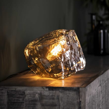 Hoyz Hoyz tafellamp rock chromed industrieel lamp in rots