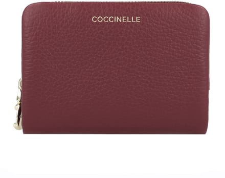 COCCINELLE Leren portemonnee C-Me Softy Wallet Ribes (rood)paars