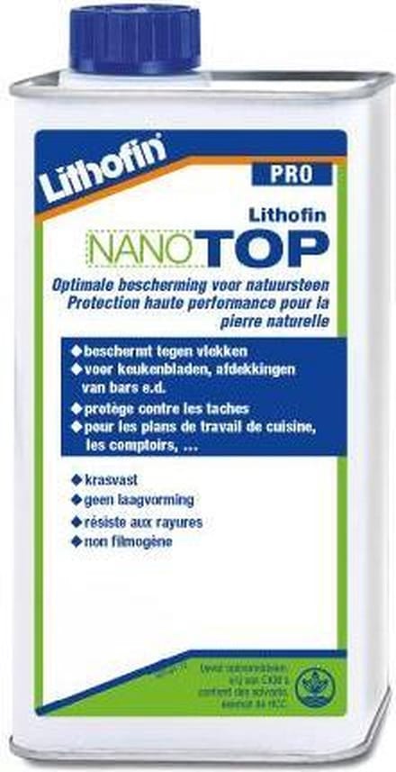 Lithofin PRO NanoTOP - Professionele anti-vlek voor keukenplannen