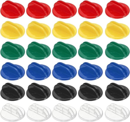 Plastic Kaarthouders - Tafelnummer Houders - Feest Organisatie - Driehoekig Ontwerp - 30 stuks - Multicolor