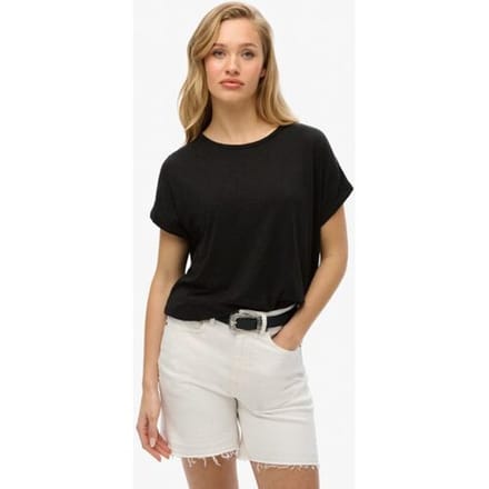 Superdry Studios T-shirt met Losse Pasvorm Zwart Grootte: 44