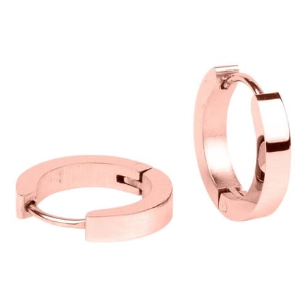 Kalli Oorringen Platte Buis Rosé 1.2 cm | 1816