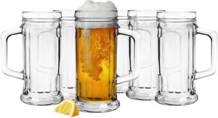 Glasmark Bierglazen - Bierpullen - 6x - 500 ml - glas - Oktoberfest