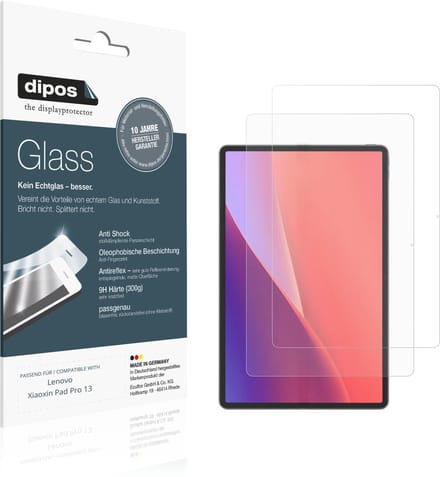 dipos – 2x Matte Pantserfolie geschikt voor Lenovo Xiaoxin Pad Pro 13 | 9H Screenprotector