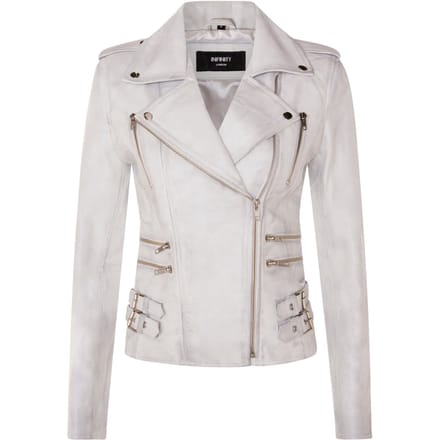Dames leren Brando bikerjack-Loddon