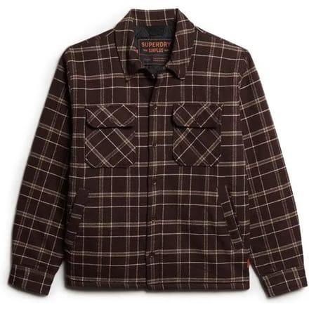 Superdry - Surplus geruite jas - Heren - Lange mouwen shirts