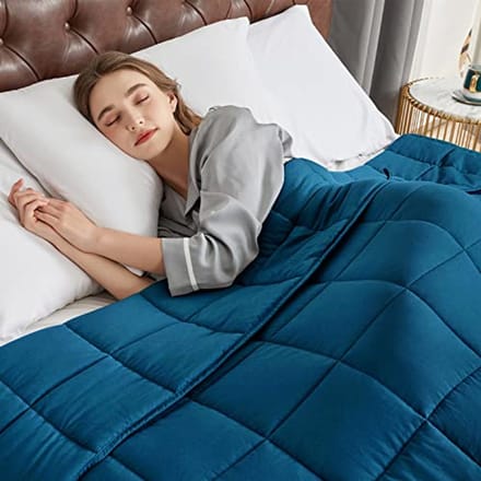 Gewogen deken voor volwassenen - 12lbs - 48" x 72" - Twin Size - Koel en Comfortabel