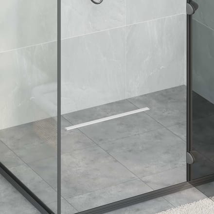 Bonde de douche 360 degrés Modèle fin Argent 50 cm Acier Inoxydable 304
