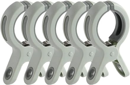 Strandlaken Clips - Windproof Clips - Strandstoel Gebruik - Extra Grote Klem - 5 Stuks - Groen