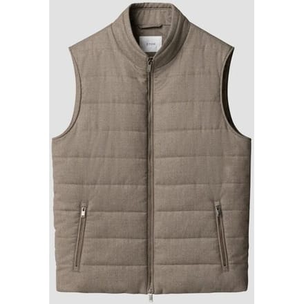Eton Body-Warmer Padded Wool Faux-Uni Beige / male