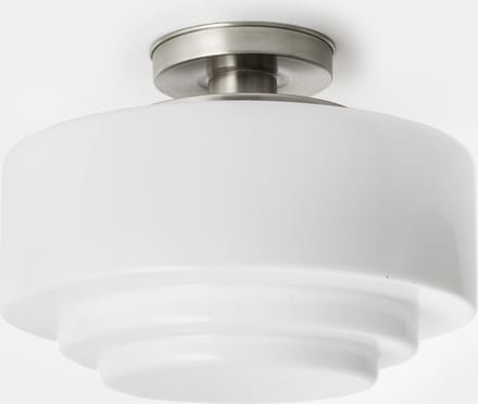 Plafonnière Getrapt Ø 30 20's Matnikkel - Art Deco Trade