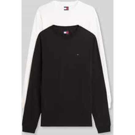 regular fit shirts met lange mouwen van puur katoen in set van 2