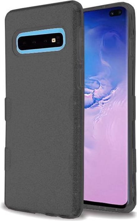 Samsung Galaxy S10 Plus - Glitter Backcover Hoesje - Zwart