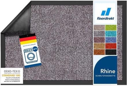 FLOORDIREKT Deurmat - Droogloopmat - Schoonloopmat - Rhine - Sparrow - 90 x 120 cm
