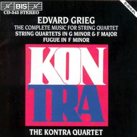 Kontra Quartet - Grieg: String Quartet In G Minor, Op. 27 (CD)