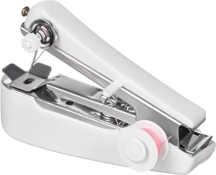Handnaaimachine - Mini naaimachine - Kleding repareren - Lichtgewicht draagbaar - 11 x 7 x 4 cm - Wit