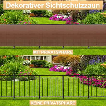 W-structuur PVC Rol voor Balkon en Tuininkijkbescherming