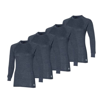 Heatkeeper - Thermoshirt dames - Antraciet - M - 4-Stuks - Thermokleding dames