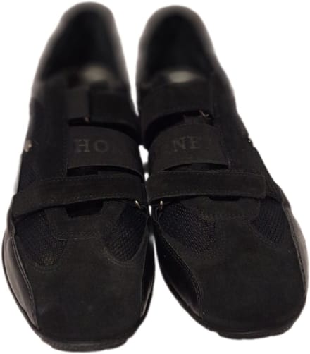 HORNET by Botticelli- SNEAKER-CAMOSCIO-LEER/MESH-NERO-43