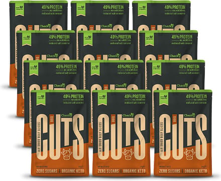 Cherky | ECO Cuts | Biltong BBQ | 12 Stuks | 12 x 30g