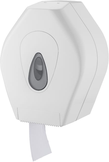 PlastiQline PQMidiJ toiletpapier dispenser wit voor midi jumborol (5531)