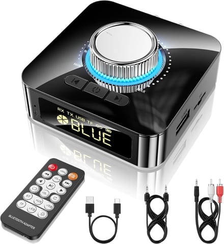 White-Label® Bluetooth Transmitter - Bluetooth Receiver - Adapter - Zwart