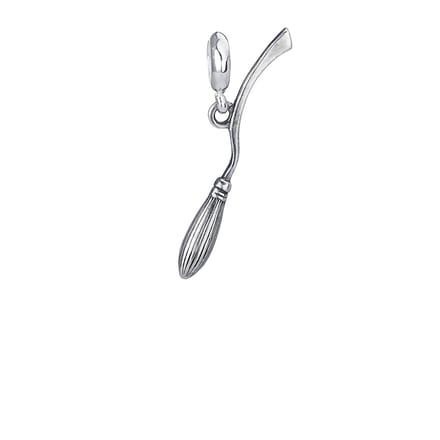 Harry Potter Sterling Silver Nimbus 2000 Broomstick slider charm