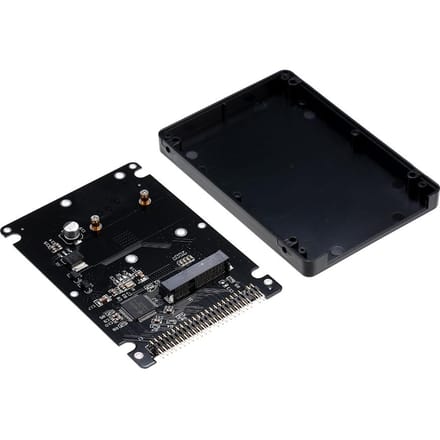 Adapterkaart mSATA naar IDE Adapterkaart Converterkaart mSATA naar 2,5'' IDE parallelle poort harde schijf zwart