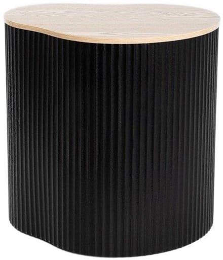 HOMLA - Koffietafel - Zwart - 47x37x47.5 cm
