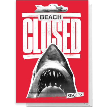 Jaws Beach Closed Greetings Card - Standard Card