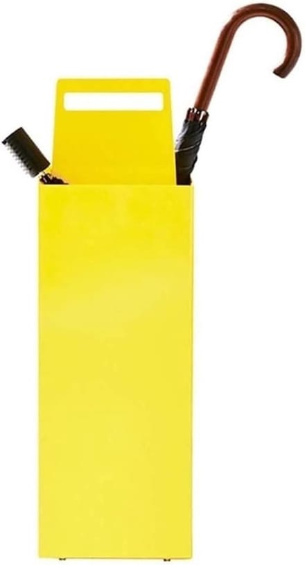 Paraplubak Metaal - Paraplurek Houder - Entree Organiseren - Open Gaas Ontwerp - 20 x 50 cm - Geel