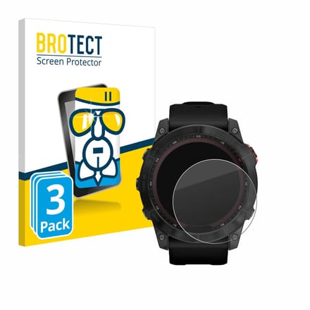 Screenprotector 3 Stuks voor Garmin Fenix 7X (51 mm) Beschermglas transparant