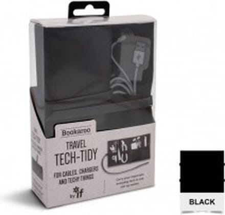 IF Bookaroo Travel TechTidy, Tech Organiser, Travel Pouch Bag Organiser, 16 cm,Black