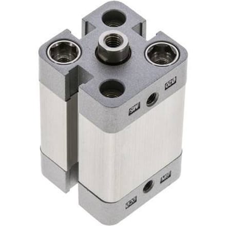ISO 21287 Compacte Dubbelwerkende Cilinder 20-20mm - Magnetisch