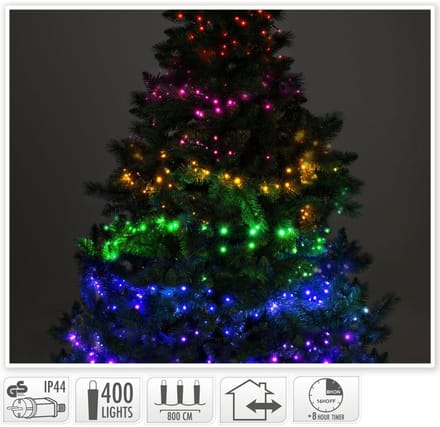 Clusterverlichting Multikleuren Mix - 8m - 400 led