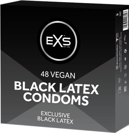 EXS Black Latex 48 condooms