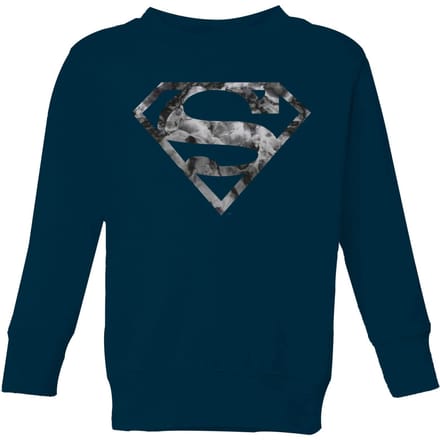 Marble Superman Logo Kids' Sweatshirt - Navy - 110/116 (5-6 jaar)