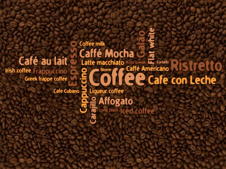 Fotobehang - Latte, espresso, cappucino....