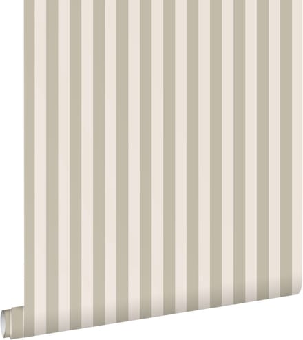 ESTAhome behang strepen zand beige - 53 cm x 10.05 m - 130955