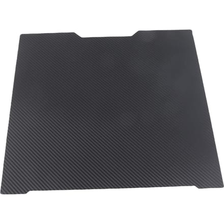 Plaque de construction lisse PET PEI Adaptée pour Imprimante 3D Bambu Lab H2D 355x346mm Feuille de construction double face black