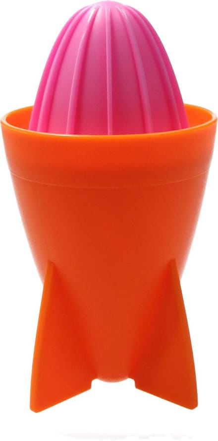 Present Time Citruspers – Sinaasappel Pers 18cm – Juicer Rocket – Matthias Zschlager Design – Sap maker – Oranje