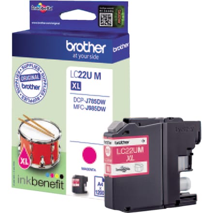 Brother Inktcartridge LC-22UM XL Magenta Hoge capaciteit