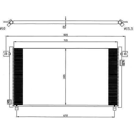 Condensor, airconditioning NRF 35574